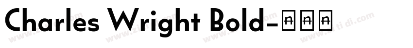 Charles Wright Bold字体转换
